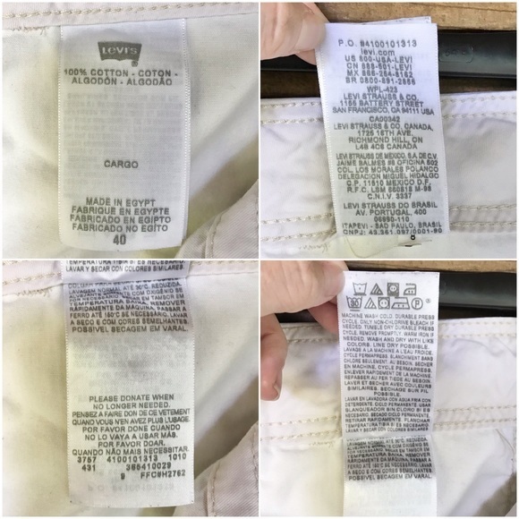 Levi’s Light Khaki 11” Cargo Shorts Size 40 - Picture 15 of 16